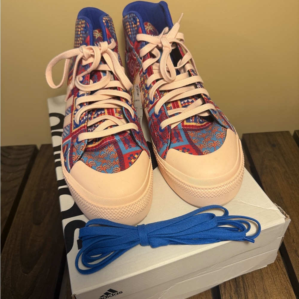 Adidas x Farm Rio High-Top Sneakers